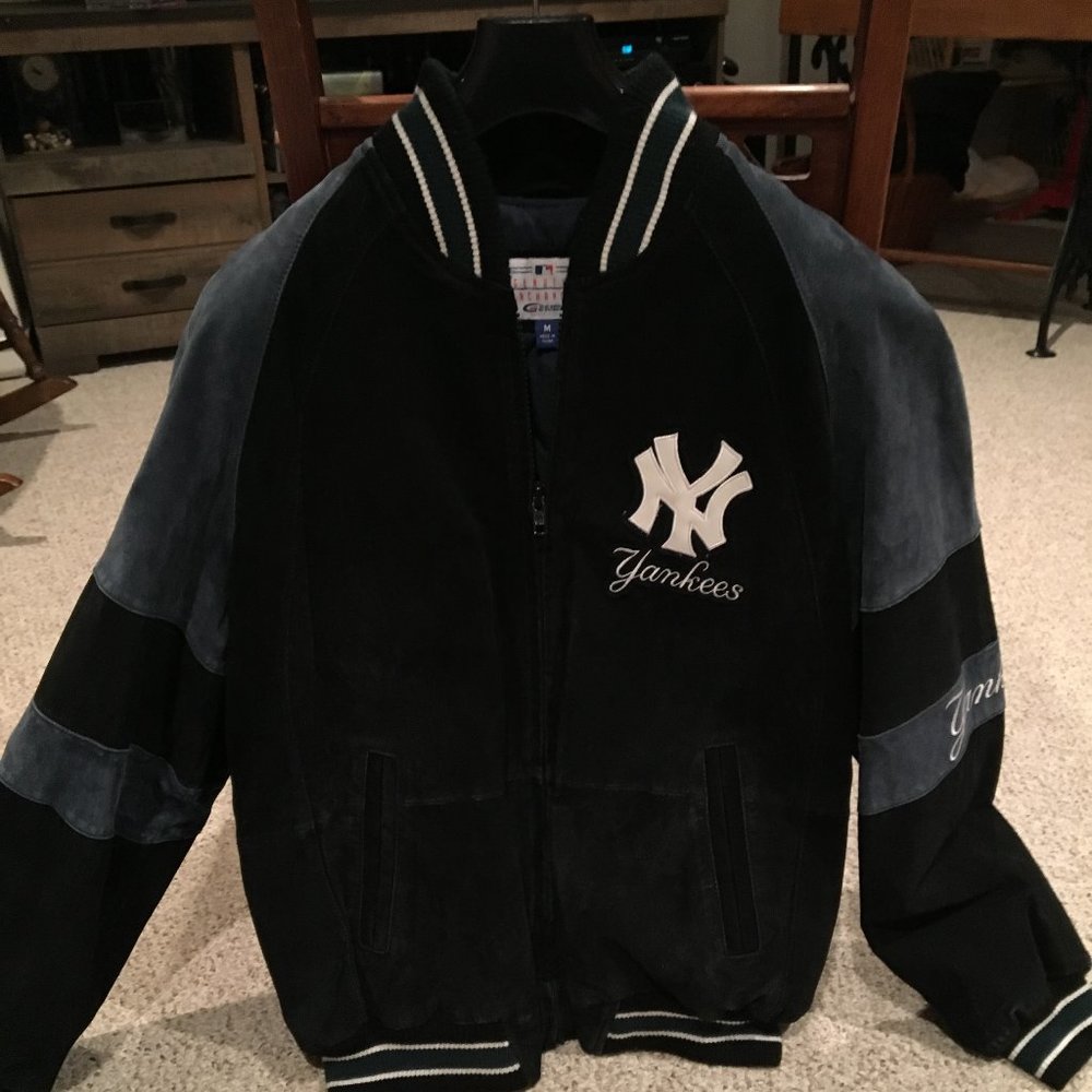Vintage G-III Carl Banks NY Yankees Suede Jacket